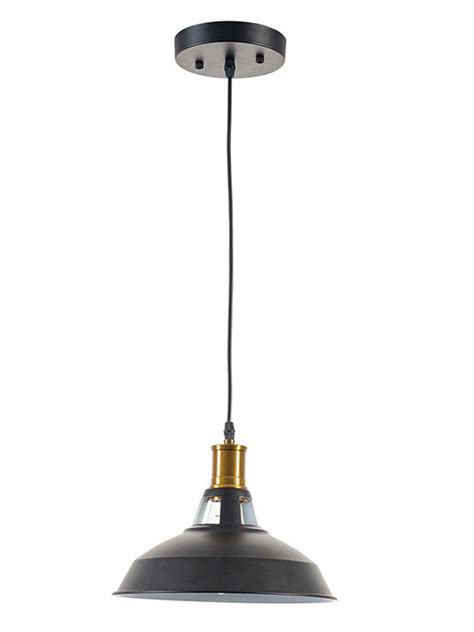 Brass Matte Black Metal Pendant Light Modern Furniture • Brickell Collection
