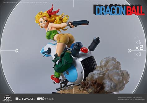 Blitzway Dragon Ball Bad Launch With The One Wheel Motorcycle 1 6 Scale Statue Comic Sanctorum