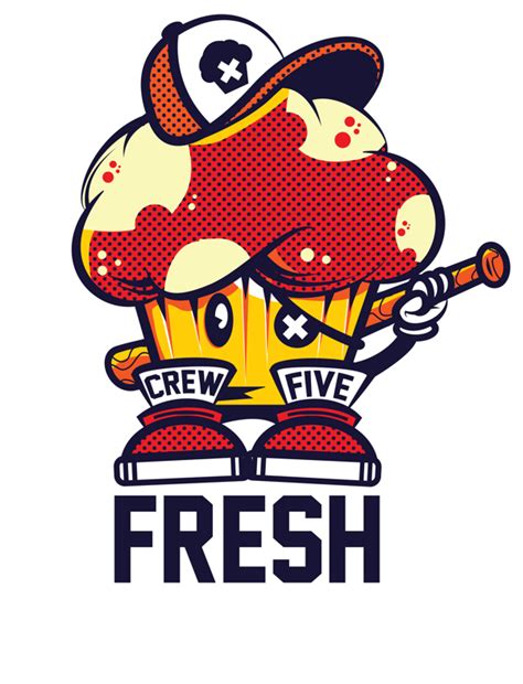 Crew Five Fresh Tee By Jason Arroyo Via Behance Graffiti Doodles