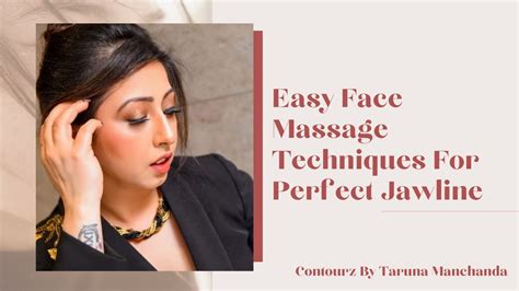 Facial Massage Techniques For Perfectly Defined Jawline Youtube
