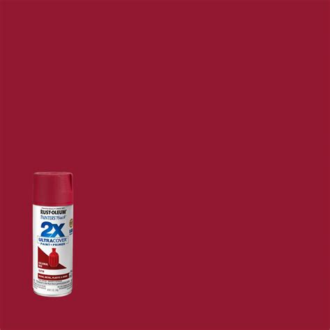 Rust Oleum Painters Touch 2x 12 Oz Satin Colonial Red General Purpose