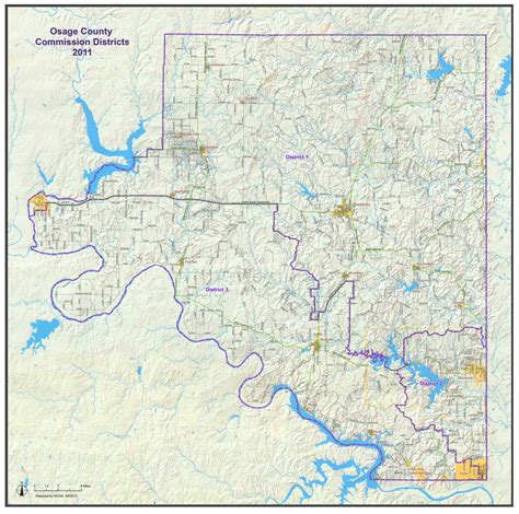 Osage County Oklahoma Map