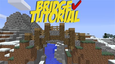 Minecraft How To Build A Small Bridge Tutorial Youtube