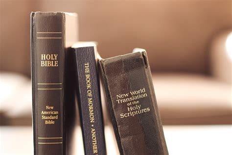 Free Stock Photo Of Christian Mormon And Jehovahs Witness Bibles