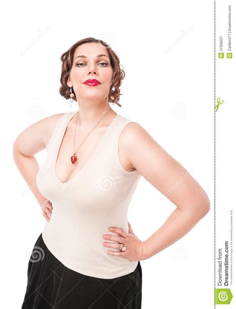 Beautiful Plus Size Woman Stock Image Image Of Plus