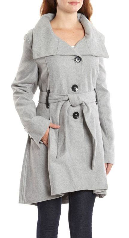 Yoki Heather Gray Pleated Button Up Coat Zulily Coat Coats For