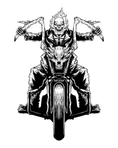Discover 79 Ghost Rider Bike Sketch Vn
