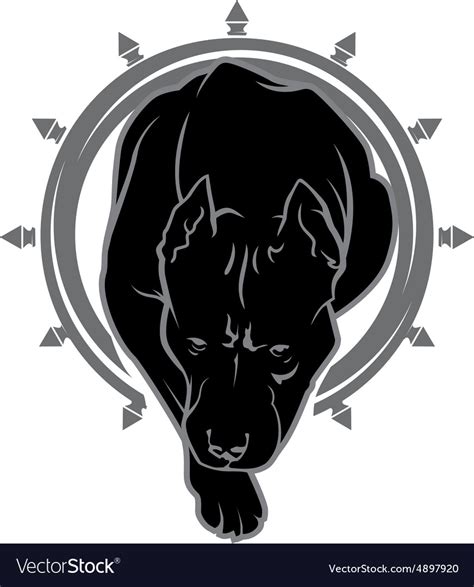 Pit Bull Logo Royalty Free Vector Image Vectorstock