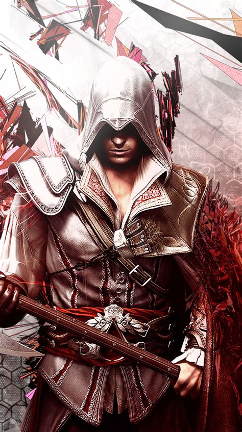 Assassin’s Creed 2 Ezio 4k Vertical Wallpaper Assassins Creed Symbol Assassins Creed Artwork