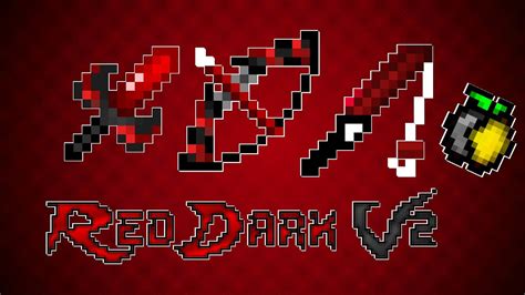 Pack Pvp Red Dark V2 Resource Pack Minecraft 20 16x Nolag