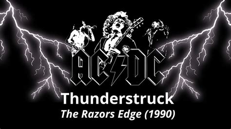 Ac Dc Thunderstruck Lyrics Youtube