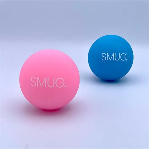 Hand Therapy Massage Balls Set Of 2 Pink And Blue Smug