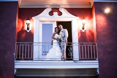 Bride And Groom Balcony Beautiful Love Wedding Photography