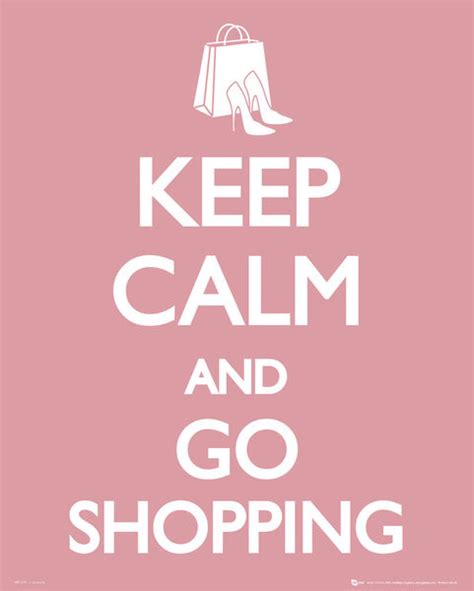Plakat Obraz Keep Calm Go Shopping Kup Na Posterspl