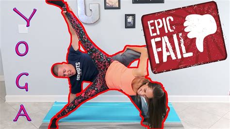 Must Watch Couples Yoga Challenge Epic Fail Hilarious Youtube
