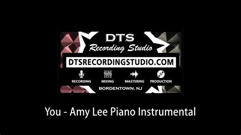 You Amy Lee Piano Instrumental Youtube