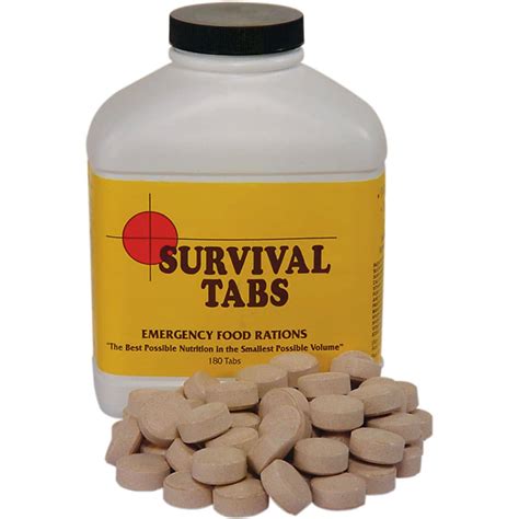 Survival Tabs Emergency Food Flavour Options Survival Supplies