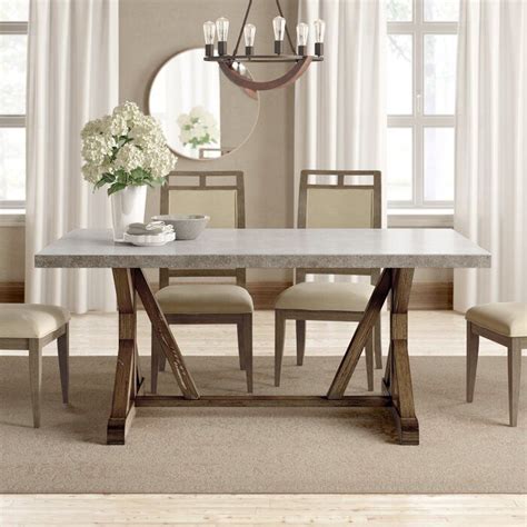 Sand And Stable Brooksville Trestle Dining Table Birch Lane Dinning