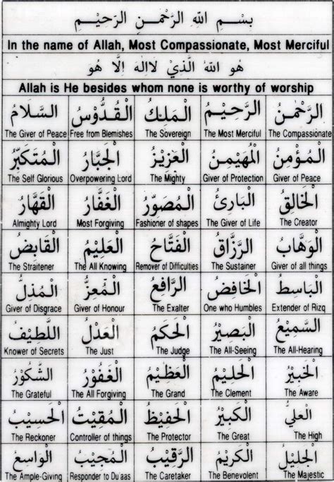 Sebagai umat islam, kita hanya wajib mengetahui 25 nabi dan rasul. 99 NAMA ASMAUL HUSNA [NAMA-NAMA ALLAH YANG INDAH & MULIA ...