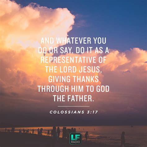 Verse Of The Day Colossians 317 Lf Radio