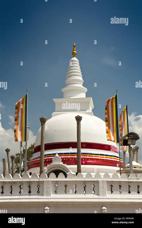 Sri Lanka Anuradhapura Thuparamaya Theravada Buddhist Dagoba Site Of