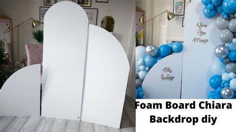 Cheap And Easy Chiara Backdrop With Foam Board Youtube