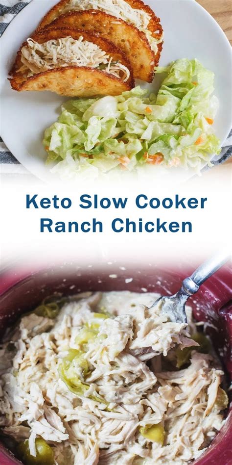 Place the chicken in the slow cooker. Keto Slow Cooker Ranch Chicken
