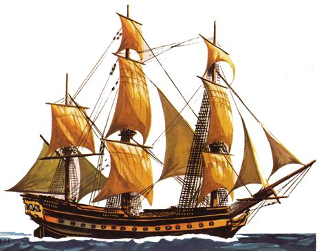 Hull based off of a late 17th/early 18th century dutch east indiaman, rigged somewhat like an english 4th rate of the same period. 18th century ship.gif (1363×1051) | pirates | Pinterest ...