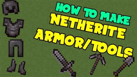 How To Get Netherite Armortools Minecraft 116 Youtube