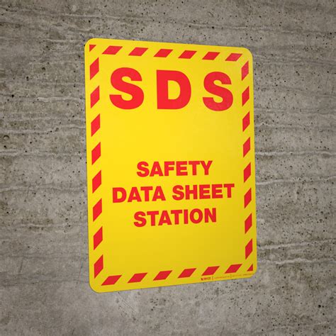 Sds Safety Data Sheet Station Wall Sign