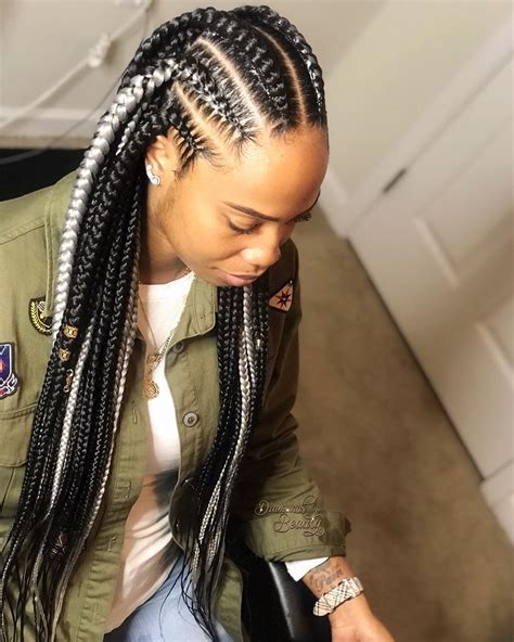 30 Cornrows With Box Braids In The Back Fashion Style