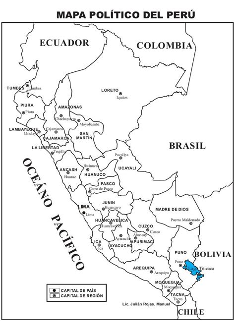 Mapa Politico Del Perú