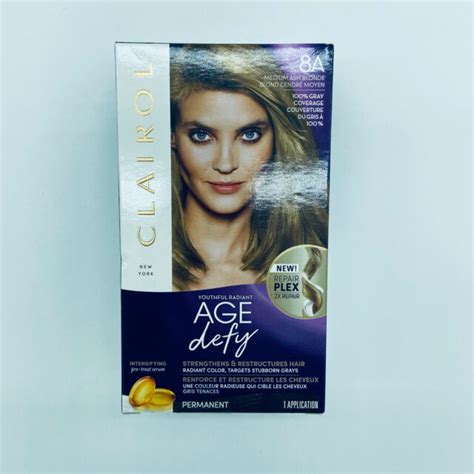 Clairol Age Defy 8a Medium Ash Blonde Permanent Hair Dye Color Ebay