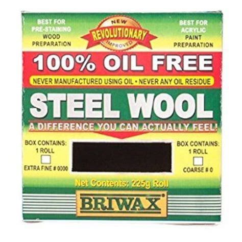 Briwax Oil Free Steel Wool 0000 2 Pack Industrial