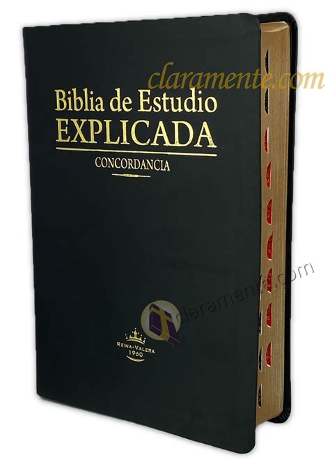 Biblia De Estudio Explicada Con Concordancia Reina Valera 1960