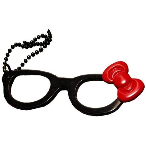 Nerd Glasses Necklace Liked On Polyvore Pageant Dress Kat Square Glass Nerd Fashion Outfits