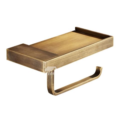 Toilets, sinks & wall carriers. MZ Gold Unique Wall Mounted Brushed Brass Toilet Paper Holder