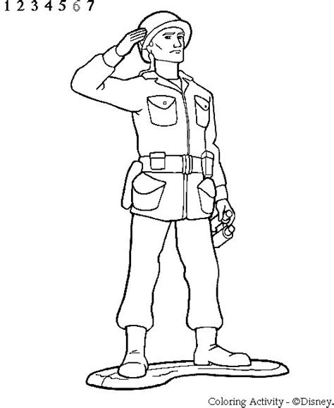 Print soldier coloring page (b/w). Honor Army Soldier printable coloring pages for kids boys ...