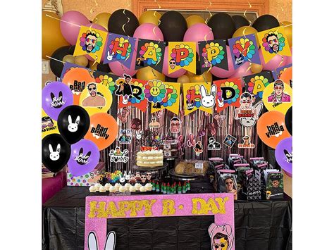 Bad Bunny Birthday Party Decorations Supplies 96pcs Includes Etsy