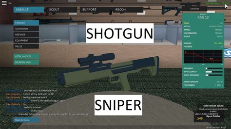 Shotgun Sniper Roblox Phantom Forces Youtube