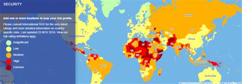 Travel Risk Map 2019 Shows The Level Of Safety In Countries