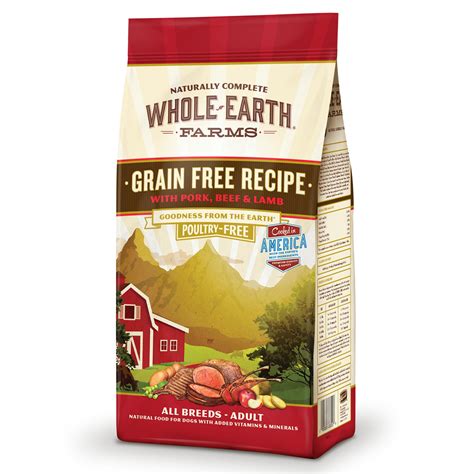 You can get your cat the best grain free cat food for a healthy body and mind. Whole Earth Farms Grain Free Recipe with Pork, Beef & Lamb ...