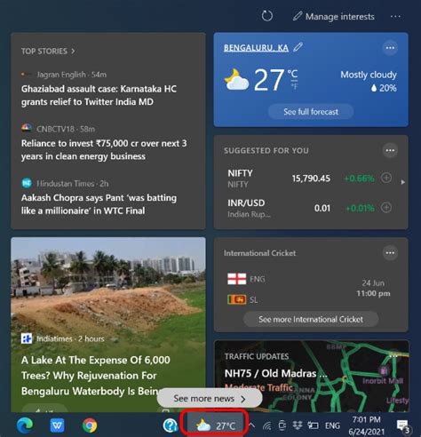 All About News And Interests Weather Taskbar In Windows 10 Tips Howto