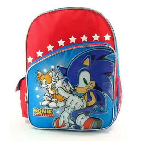 Sega Sonic The Hedgehog 16 Large School Backpack Speed Team