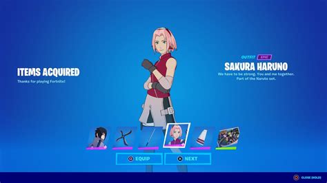 How To Get Sasuke And Sakura Bundle Free In Fortnite Youtube
