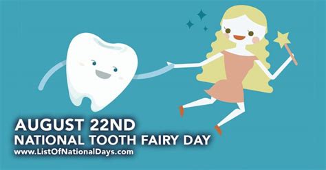 National Tooth Fairy Day List Of National Days