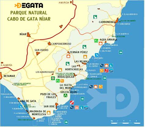 Mapas En Cabo De Gata Turismo En Almería España