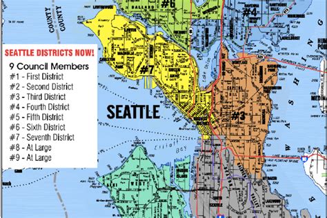 Seattle City Council Districts Map
