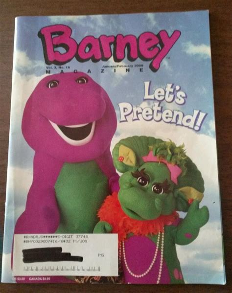 Vintage Barney Magazines Rare 1999 And 2000 Vol 3 14 And 16 Vol4 No