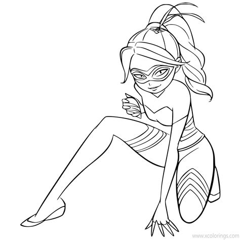 Miraculous Ladybug Coloring Pages Queen Bee - XColorings.com